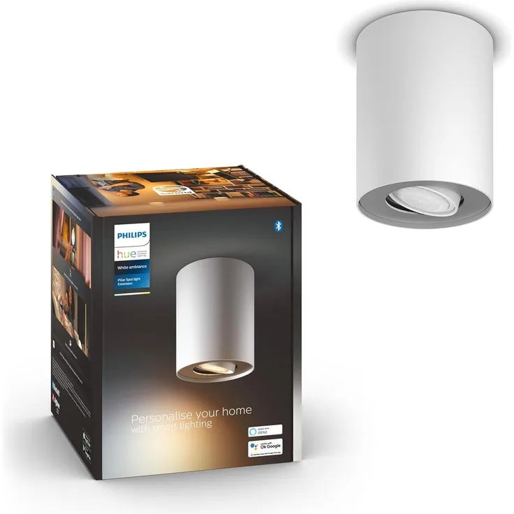 Pillar Hue ext. spot single spot white 1