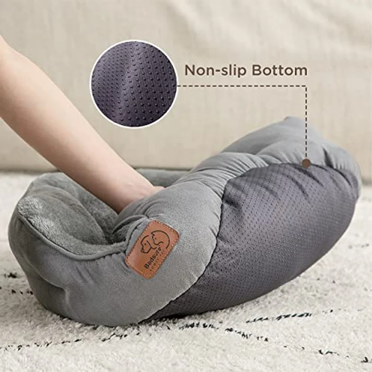 BEDSURE Katzenbett waschbar Katzen Bettchen - 51 x 48 x 15 cm Katzen Bett grau mit zweiseitig Innenkissen Katzenschlafplatz für Katzen oder kleine Hunde – Bild 7