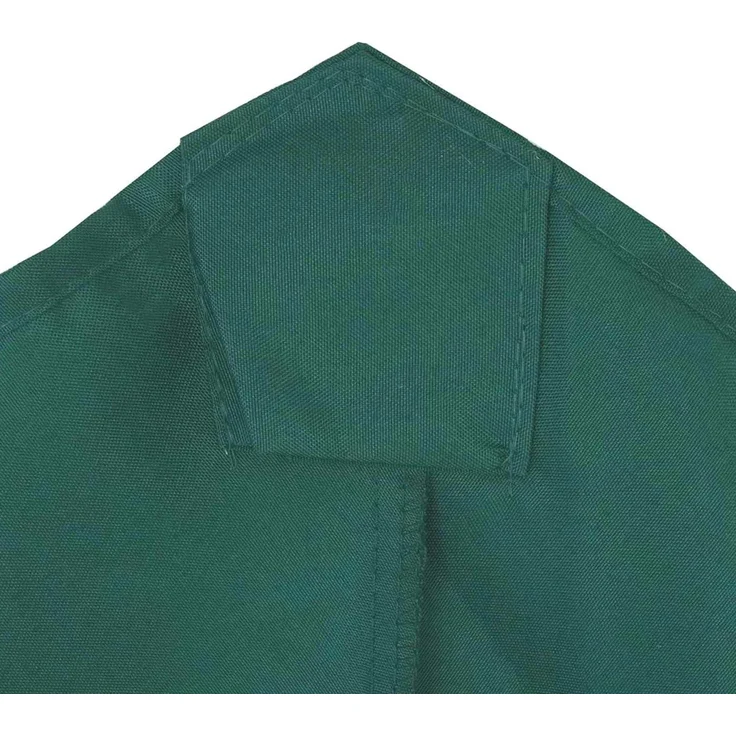 Ersatz-Bezug für Sonnenschirm Florida, Sonnenschirmbezug Ersatzbezug, Ø 3,5m Polyester 8 Streben ~ grün – Bild 3