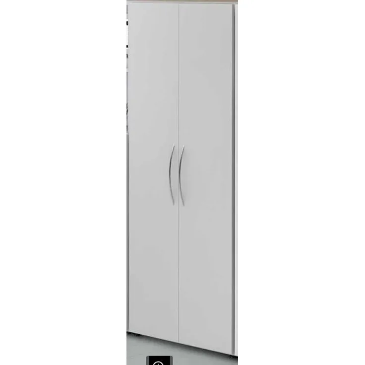Schrank 5 Ordnerhöhen 34,6cm tief, Weiß