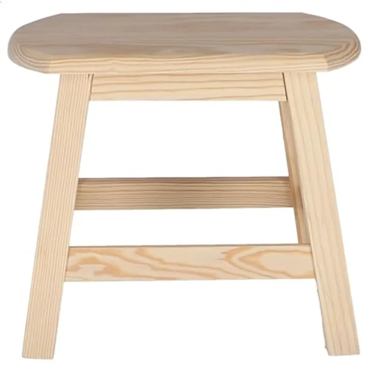 Aranaz Großer ovaler Hocker ohne Lack – Bild 6