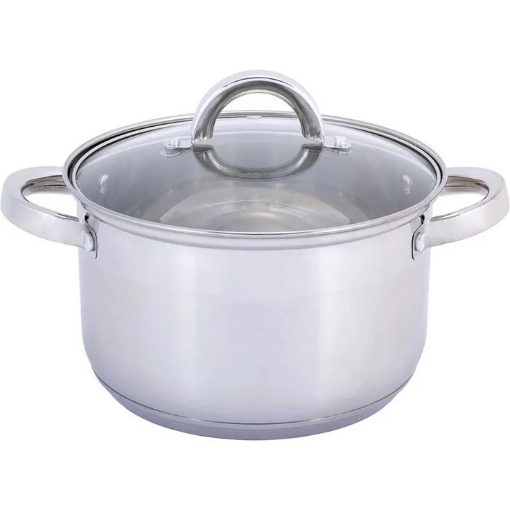 Kochtopf 3,9 L Edelstahl Suppentopf 20 cm Induktion Schmortopf Bratentopf Topf