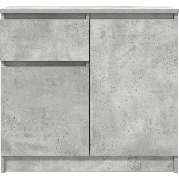 vidaXL Sideboard mit Schublade Betongrau 71x35x65 cm Holzwerkstoff 861601 – Bild 5