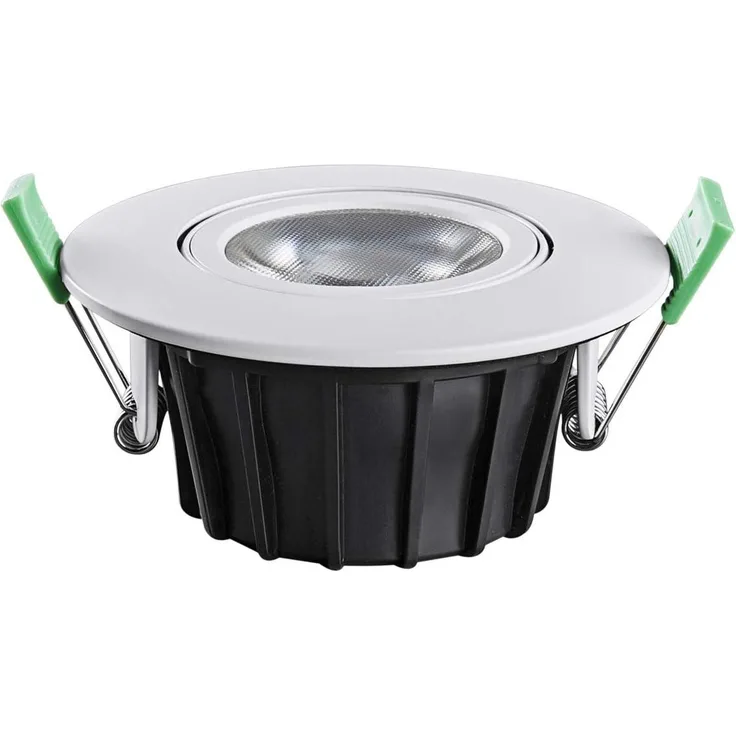 Heitronic 500947 LED Einbaustrahler DL8002 kreisförmig schwenkbar 38° weiss