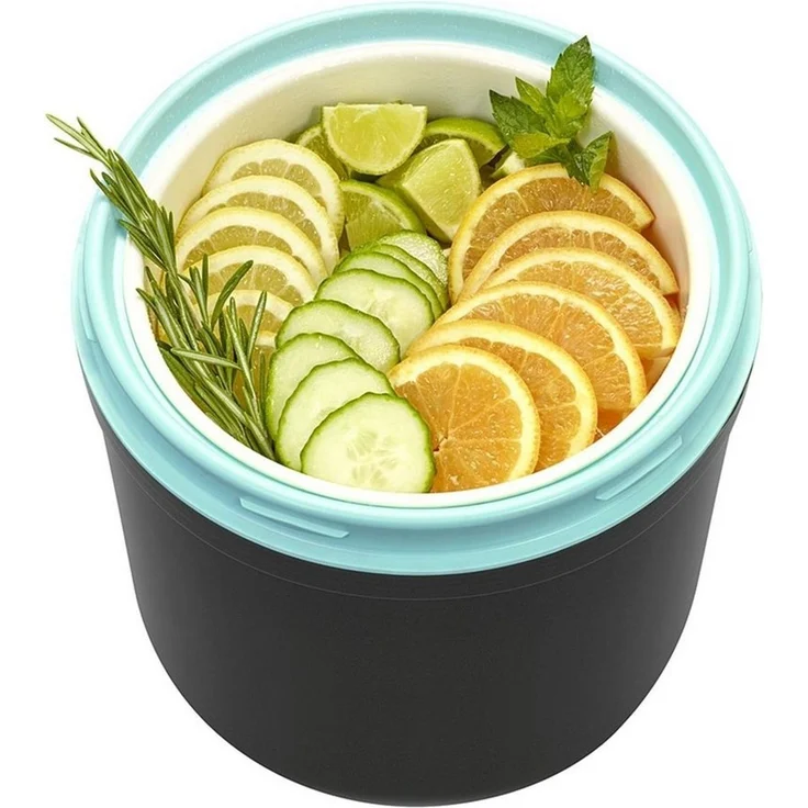Fuchs Gastronomiebedarf Eiswürfelbehälter Eiswürfelbehälter Lebensmittelbehälter Eiswürfeleimer Hot Cold 4 Liter, (4-tlg), Eis- und Lebensmittelbehälter Hot & Cold – Bild 4