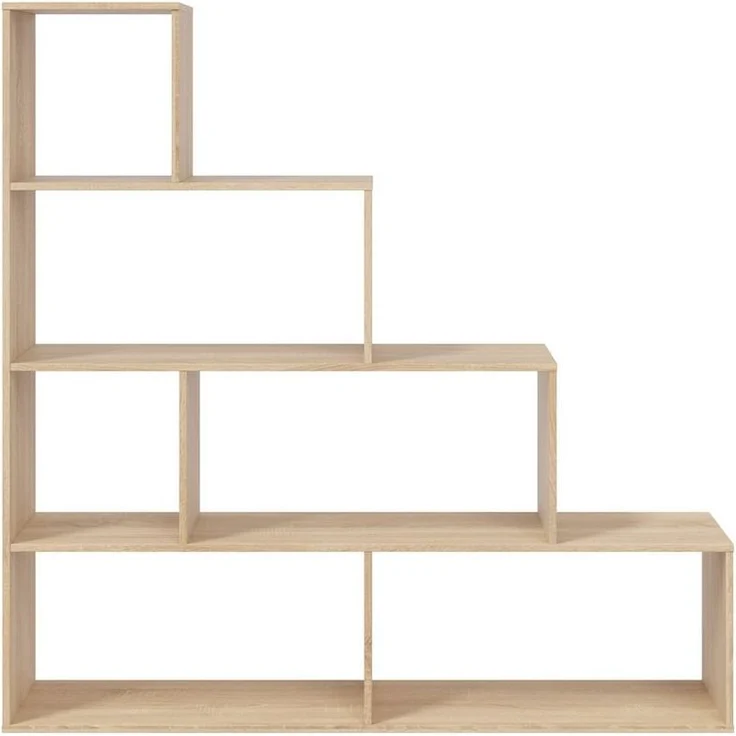 habeig Stufenregal Stufenregal Bücherregal Treppenregal Raumteiler 145x145cm, Made in Spain – Bild 3