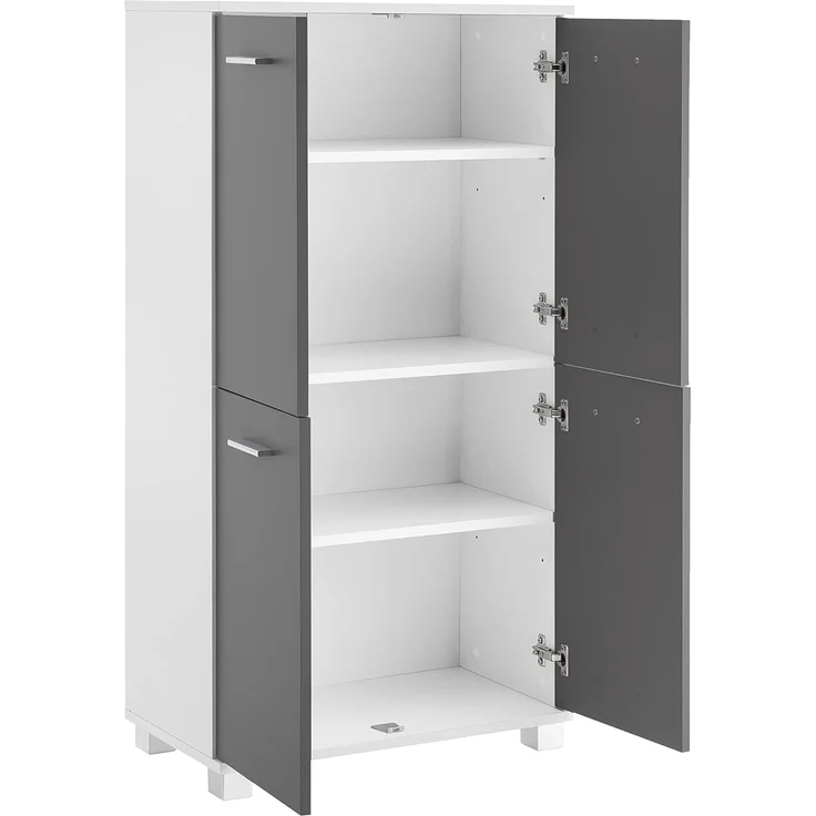 Schildmeyer Highboard Lumo 135345, weiß/basaltgrau – Bild 5