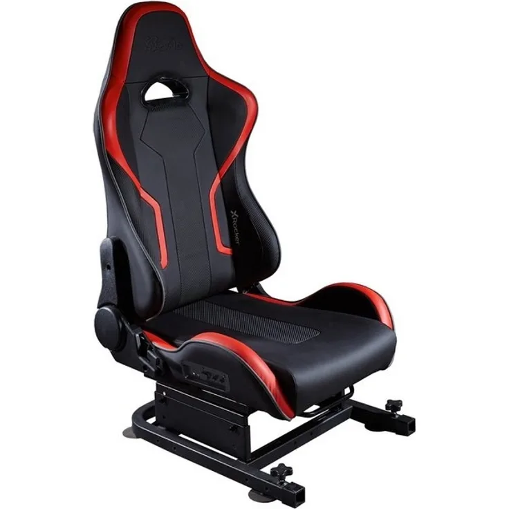X Rocker Gaming-Stuhl, XR Racing Drift 2.1, Racing & Gaming Rennsitz, mit 2.1 Soundsystem, Kunstleder Schwarz/Rot