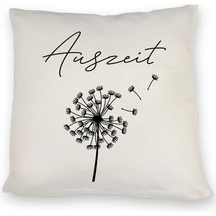 speecheese Dekokissen Pusteblume Kissen mit Spruch Auszeit – Bild 2
