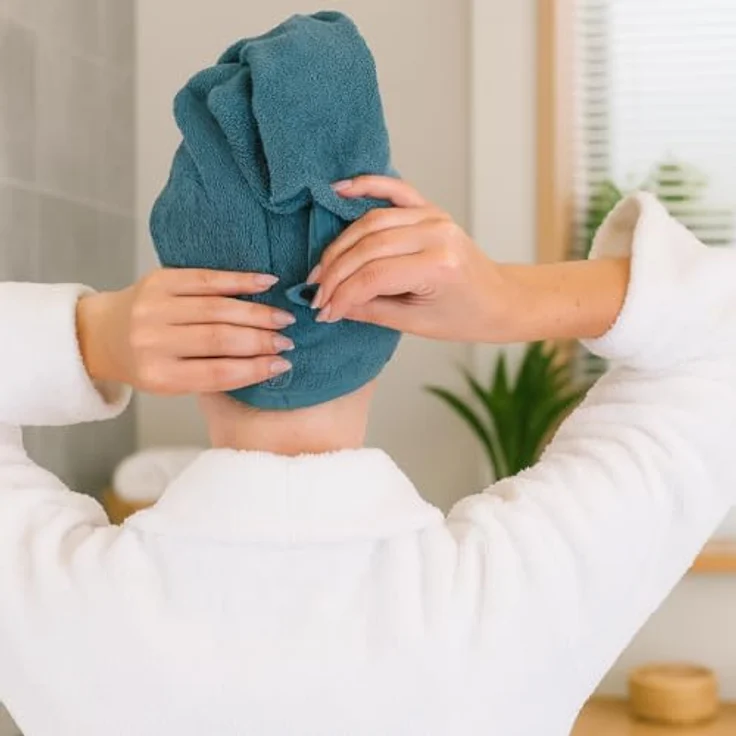 Betz Turban-Handtuch mit Knopf BERLIN Kopfhandtuch Haarturban, (1-St), mit Knopfverschluss – Bild 5