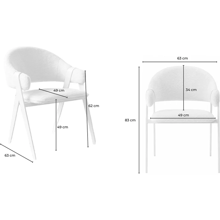KAWOLA Esszimmerstuhl ARELLA Stoff grün 83 x 63 x 63 cm – Bild 10