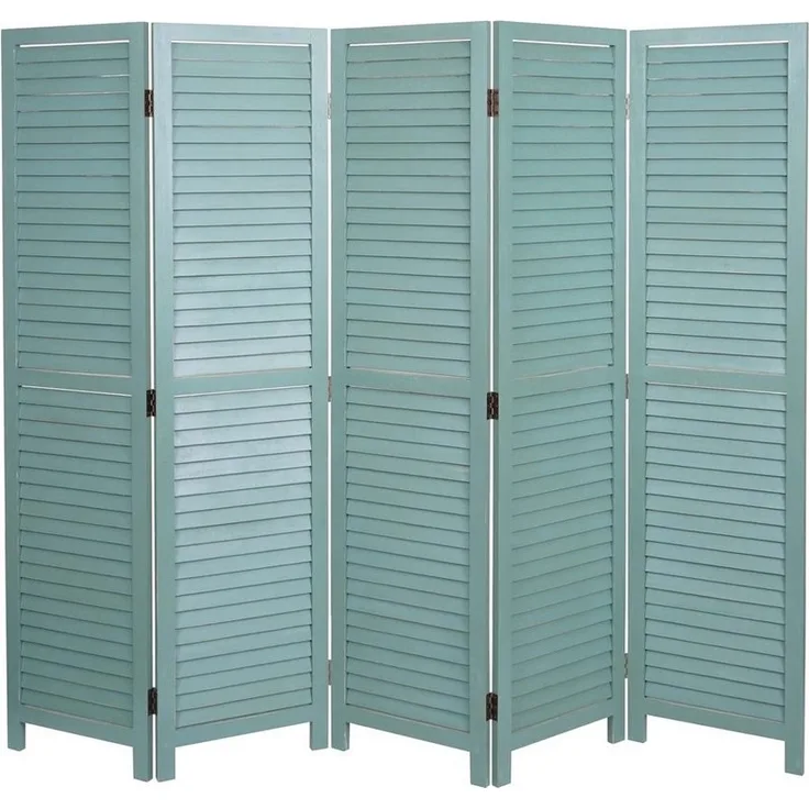 MCW Paravent MCW-C30-5, Fensterladenoptik, Vielseitig verwendbar, 5 Paneele