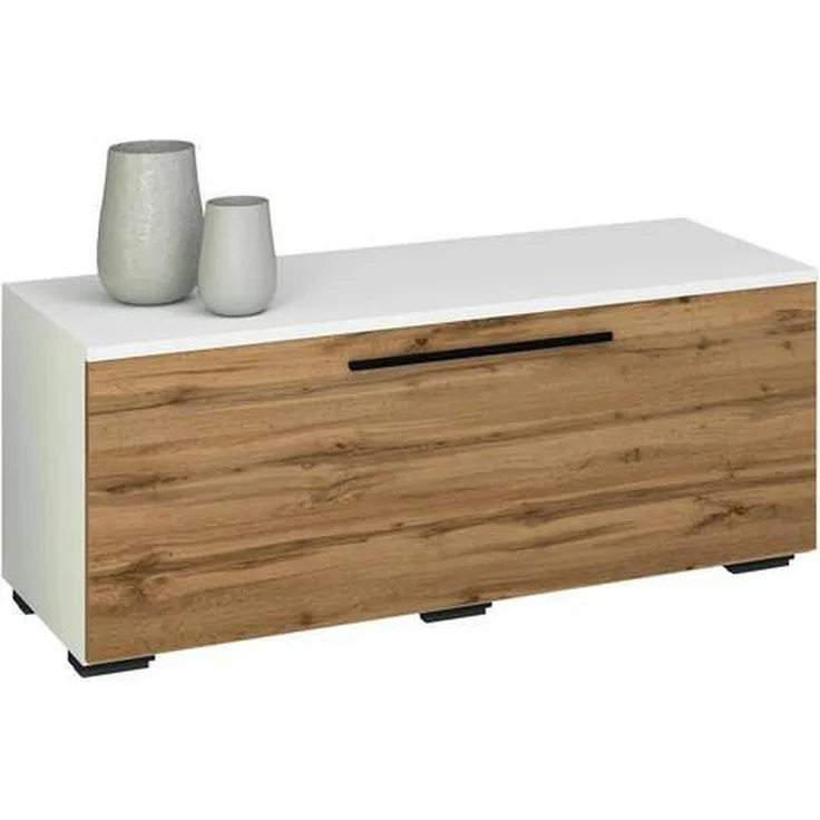 MID.YOU Lowboard, Honigeiche, Metall, 95x39x40 cm, klappbare Türen, verschiedene Holzdekore erhältlich