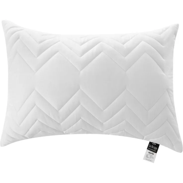 SEI Design Microfaserkissen Kopfkissen Kissen Zierkissen Sofakissen Nackenstützkissen 50x70, Füllung: 100% Mikrofaser, Bezug: Mikrofaser, Seitenschläfer, Rückenschläfer, Bauchschläfer, Kissen, Schlafkissen gesteppt mit Reißverschluss Kochfest 95°