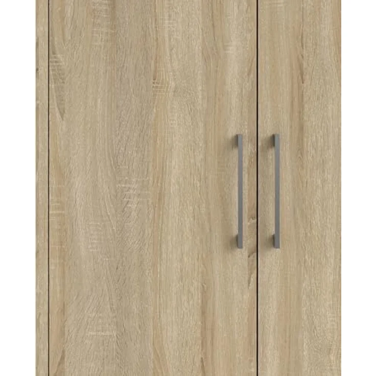 Dmora - Kommode Leocadie, Wohnzimmerbuffet, Wohnzimmer-Sideboard, Moderne Küchen-Speisekammer, 89x40 h113 cm, Eiche – Bild 7