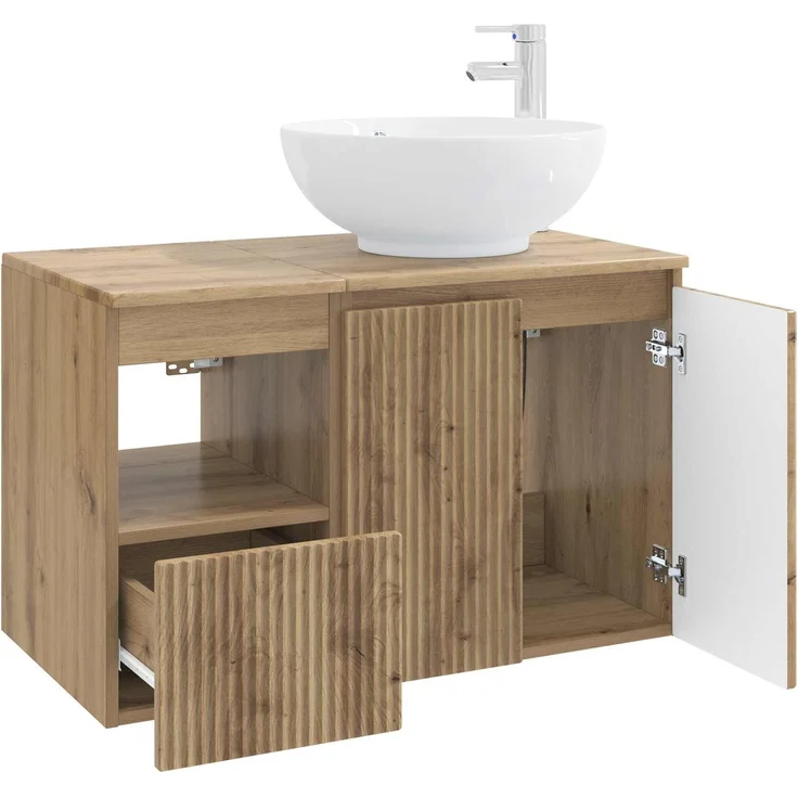vidaXL Badezimmerschrank-Set 2 stk. Artisan-Eiche 79,5 x 44,5 x 80 cm 3404093 – Bild 4