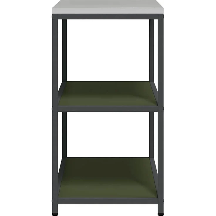 vidaXL Küchenregal HATTEM Olivgrün 90 x 50 x 92 cm Stahl 874957 – Bild 7