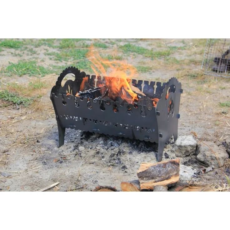 Grill Mangal Camping – Klappbarer Outdoorgrill 2mm Stahl – Bild 1