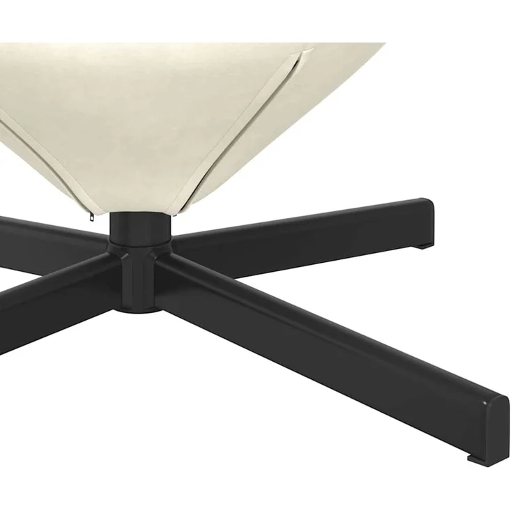 vidaXL Eiersessel Creme 63 x 73 x 90 cm Samt 42002765 – Bild 7