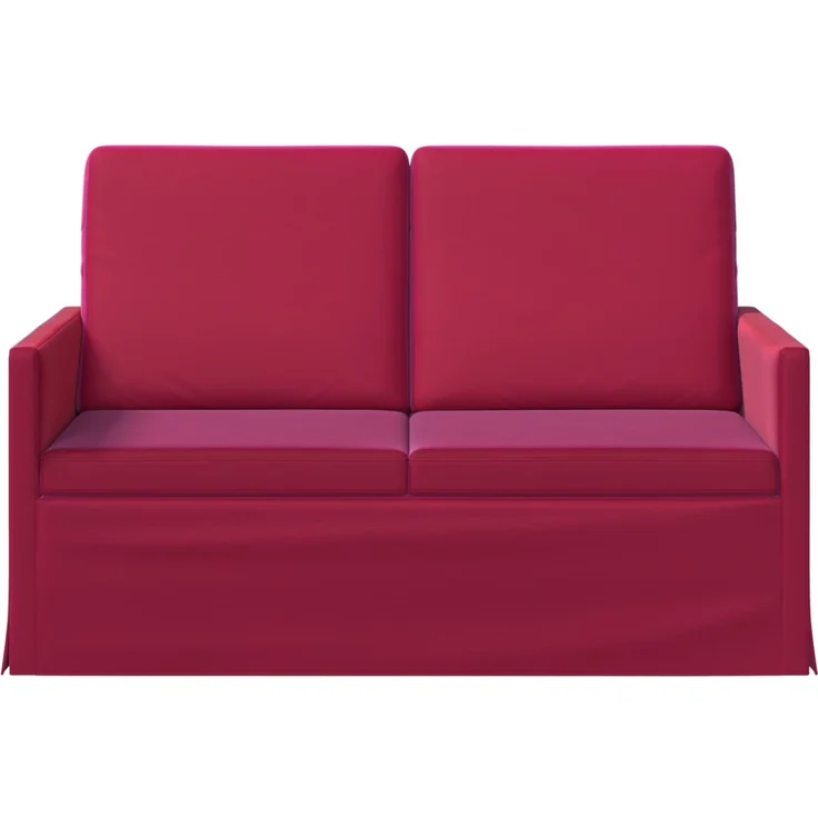 vidaXL 2-Sitzer Sofa Weinrot 130 x 81 x 82 cm Samt (V) 42041059 – Bild 2