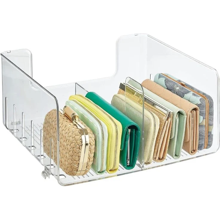 mDesign Schuhregal Ablage Aufbewahrung Organizer 6er Set Kunststoff Transparent – Bild 7