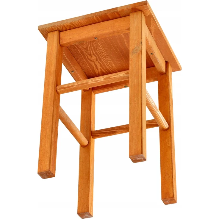 KADAX Küchenhocker aus Holz, Stuhl 43,5 cm, massive Erle – Bild 5