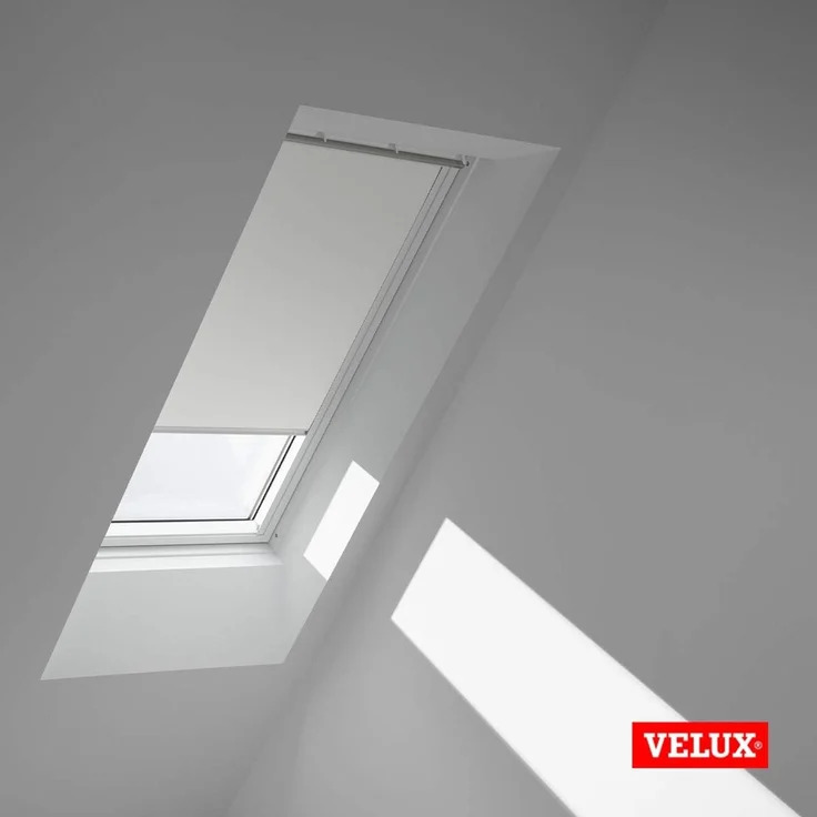 Verdunklungsrollo DKL FK06 1025SWL, VELUX, verdunkelnd, ohne Bohren, in Führungsschienen, VELUX »Pick & Click!«, weiße Führungsschienen & Griffleiste – Bild 3