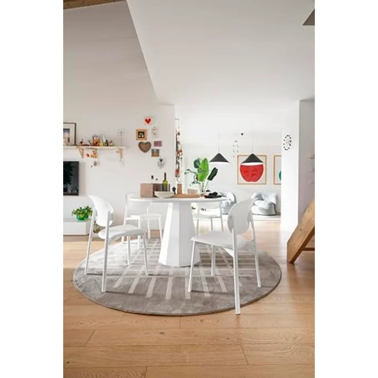 Connubia, Stuhl Zero. Farbe Optik Weiss MATT, 100% recyceltes Polypropylen – Bild 10