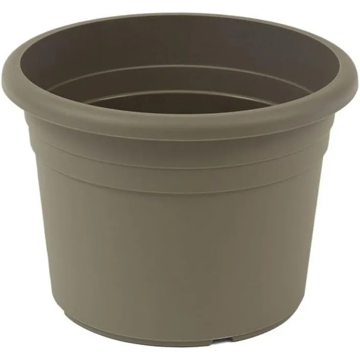 Greemotion Pflanzkübel Fiona, rund, aus Kunststoff, Ø ca. 35 cm in taupe