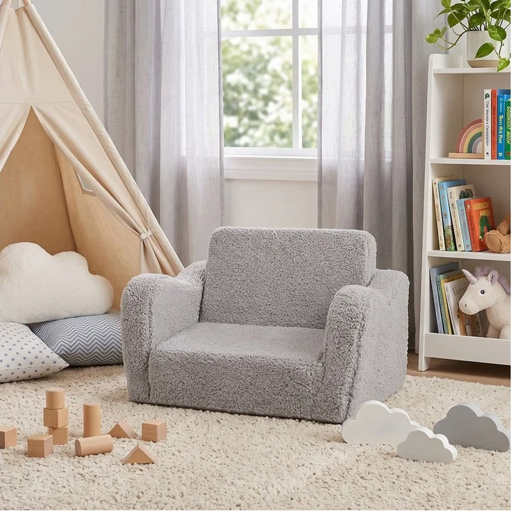 Jiexi Kindersofa Modulares Kindersofa, klappbare Kindercouch für Kinderzimmer – Bild 1