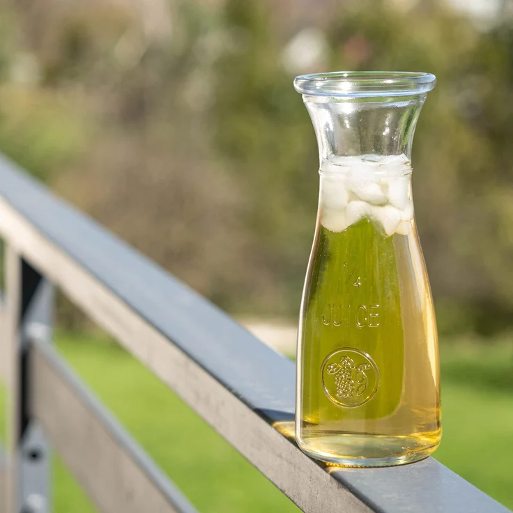 KADAX Glas-Wasserkaraffe, Glaskrug, 250 ml, Limonaden-Getränkeset, 2-tlg – Bild 2