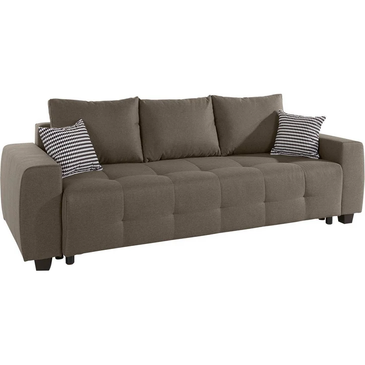 COLLECTION AB Schlafsofa Bella, B: 241 cm, Liegefl. 142x194 cm, mit Bettfunktion, Bettkasten & 2 Zierkissen, Federkern – Bild 2