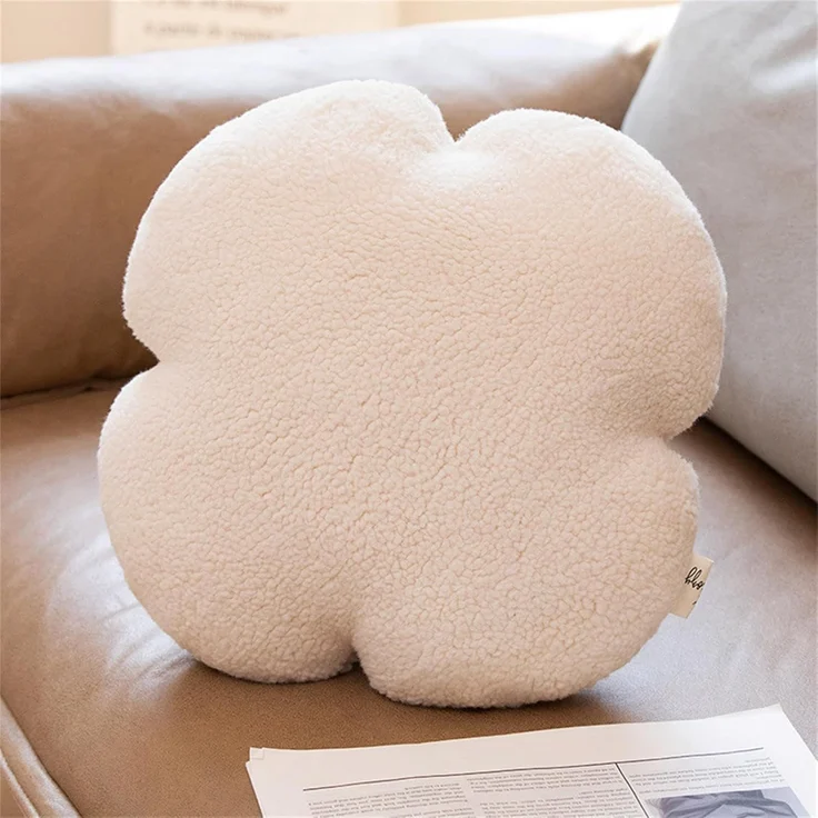 Herzkissen, Herz Kissen Kinderzimmer Decor, Kuschelkissen Kinder Herzform Dekokissen Kopfkissen Kissen Zierkissen für Wohnzimmer Sofa Kind Schlafzimmer Bett (Beiges,40 cm) – Bild 1