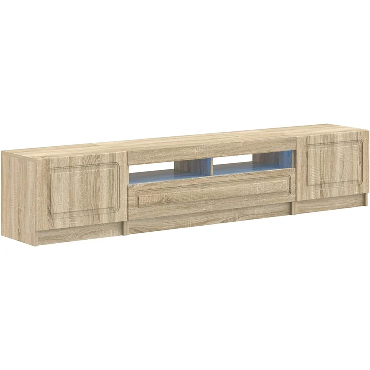 vidaXL LED-TV-Schrank UTRECHT 3 stk. Sonoma-Eiche Holzwerkstoff 3417001 – Bild 2
