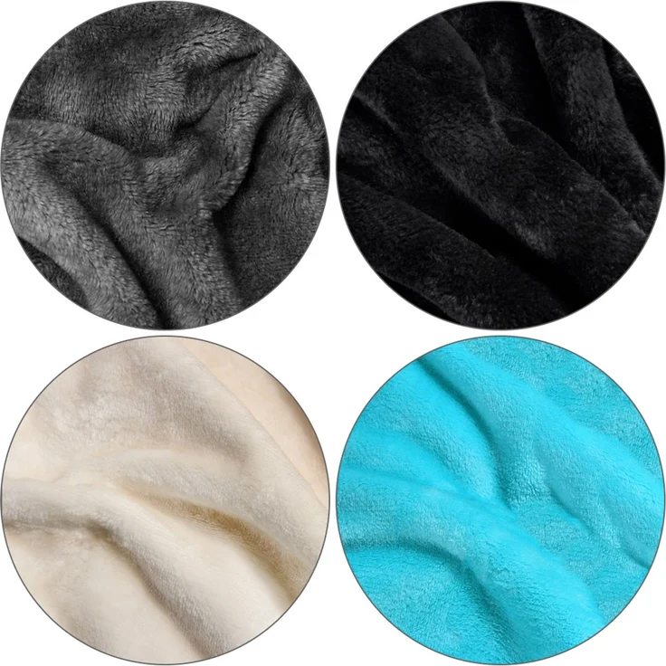 Monzana Premium Kuscheldecke Hellblau 200x150cm – Bild 12