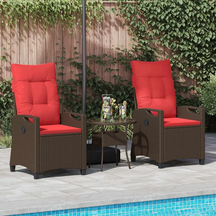vidaXL Gartenstuhl 56 x 64 x 94 cm Stahl 42026836 – Bild 3