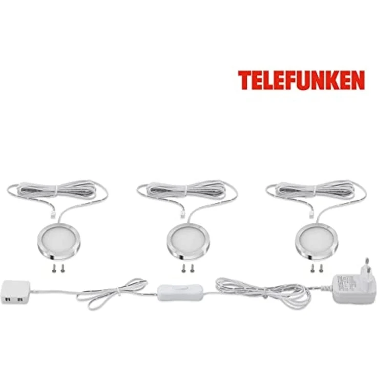 LED Unterbauleuchten Dionysos 3er-Set aluminiumfarben – Bild 4