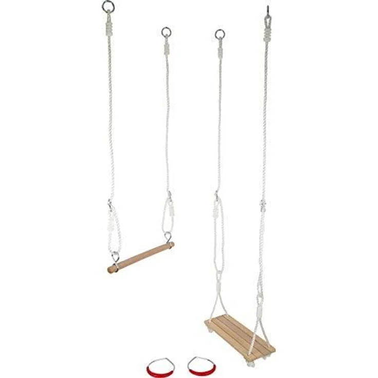 Legler small foot Schaukel-Set 3 in 1, Turnringe, Trapez, Brettschaukel, Kinder Schaukel, 11908 – Bild 10