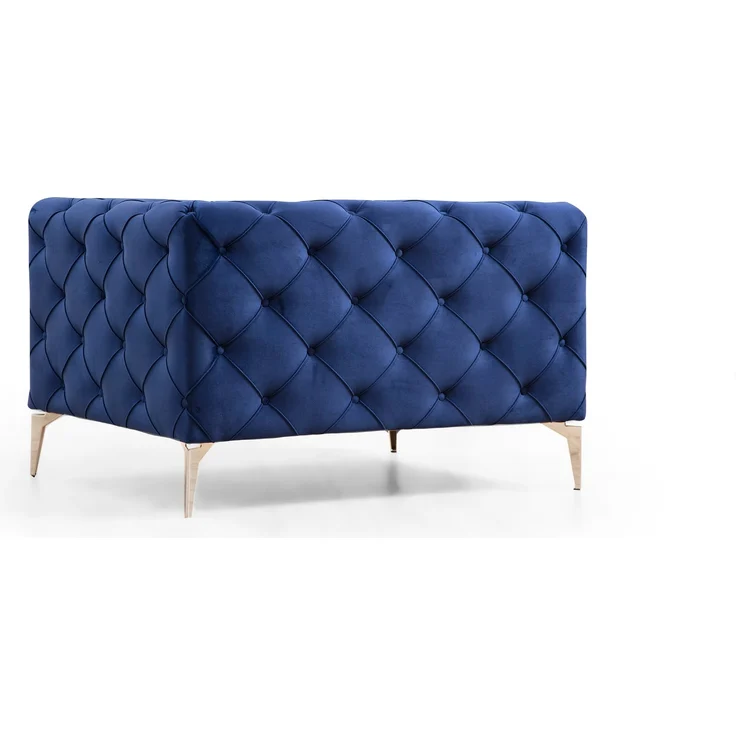 Ohrensessel, 'Como', 70 x 90 x 108, Marineblau – Bild 3