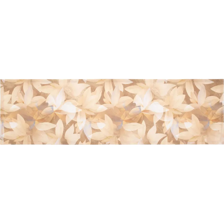 GÖZZE Tischläufer CAPELLA senf LB 140x40 cm gelb Tischdecke Tischband