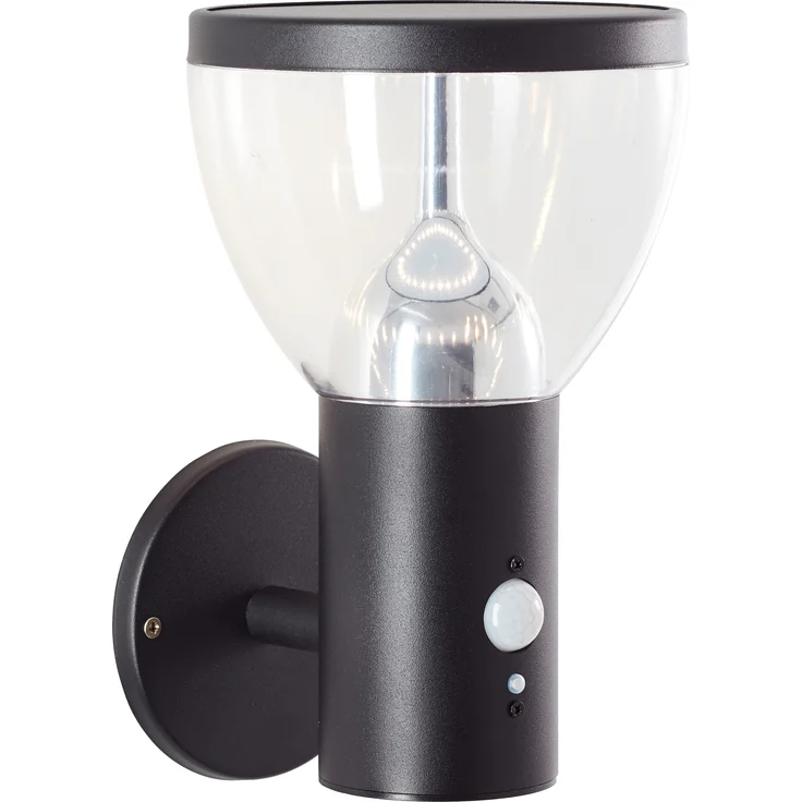 Brilliant AG Leuchten G40410-06 Tulip LED Außenwandleuchte Solar Bewegungsmelder schwarz IP44 – Bild 3