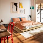 Karup Design Bettgestell FSC® Massivholz Futonbett, excl. Matratze, mit Lattenrost, Minimalistisches Design, ein zeitloser Klassiker für moderne Räume