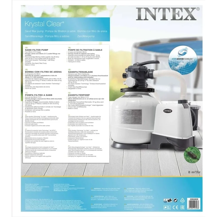 Intex Krystal Clear Sandfilterpumpe 26648GS 10,5 m³/h 3202770 – Bild 7