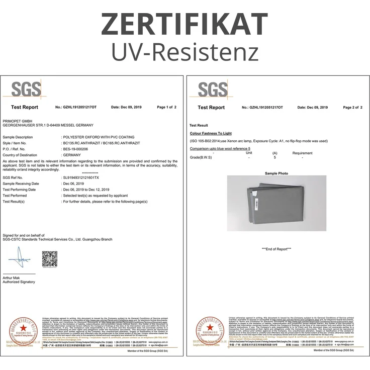 Sanzaro Strandkorb-Schutzhülle, RipStop-Technologie mit 600D Oxford Stoff, Reißfest und UV Beständig – Bild 7
