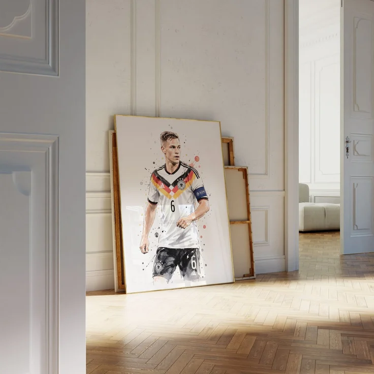 Deutschland Fussball Poster · Geschenkidee · Aquarell Sport Wandbild · Deko Print ohne Rahmen - 15x20cm – Bild 6
