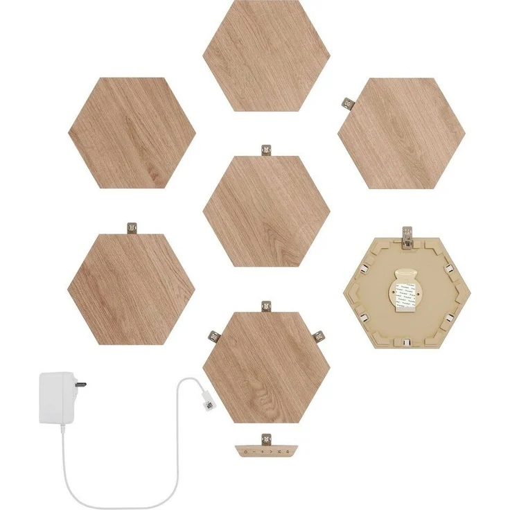 Nanoleaf Elements Wood Look Hexagons Starter Kit - 7PK EEK G – Bild 2