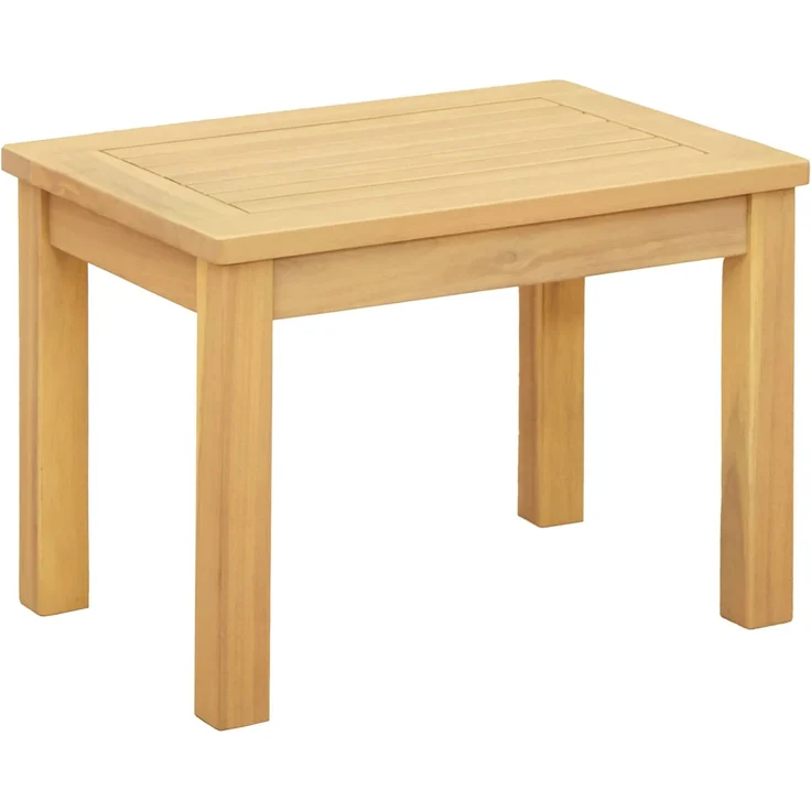 Couchtisch Sofatisch, Helles Akazienholz 50 x 35 x 36 cm Massivholz Akazie d275e – Bild 2