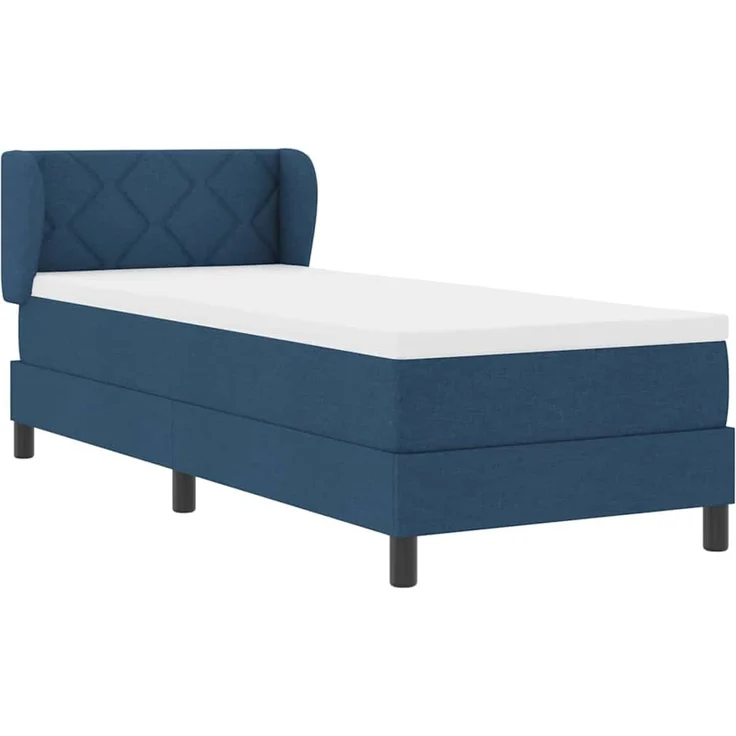 vidaXL Boxspringbett mit Kopfteil Blau 80 x 200 cm Stoff 3340058 – Bild 6