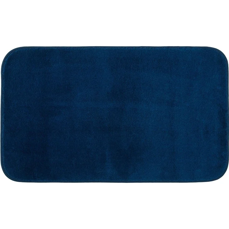 Gözze - Premium Rutschfester Badteppich, RIO, 100% Microfaser, 50x70 cm - Dunkelblau – Bild 1