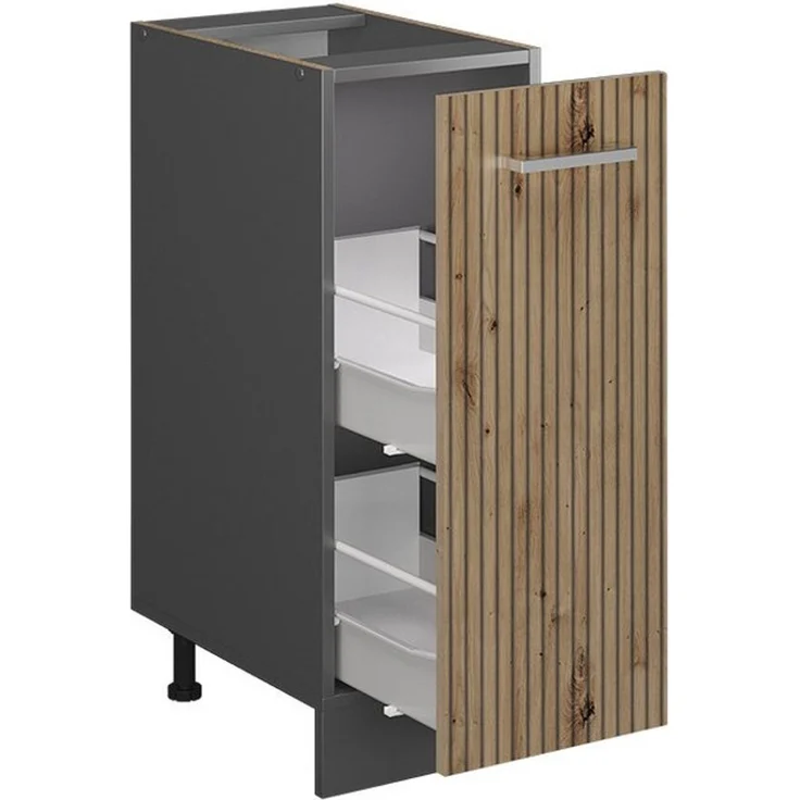Apothekerschrank R-Line Artisan-Eiche 30 cm ohne Arbeitsplatte Vicco – Bild 3